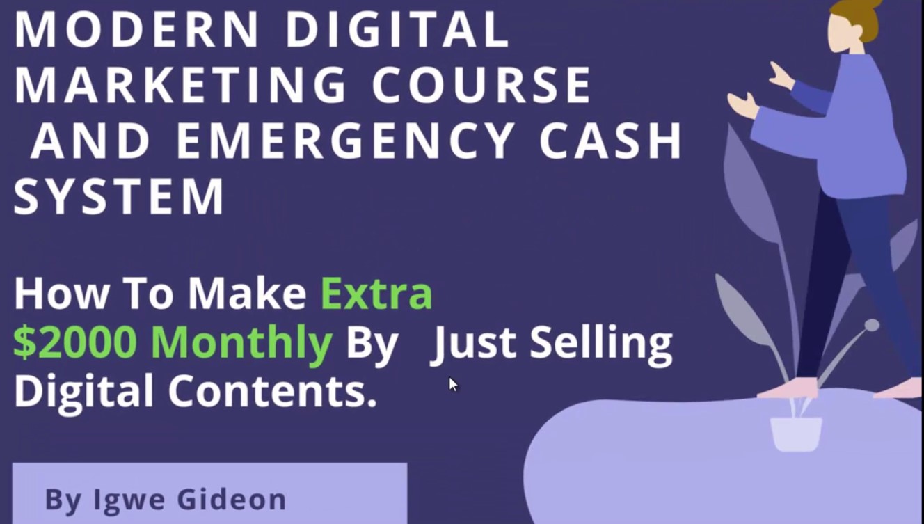 Modern Digital Marketing Course: Emergency Cash System (ECS)